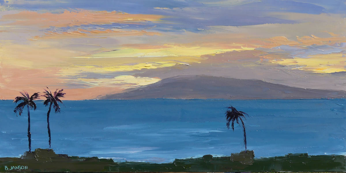 un coucher de soleil sur l'ile de la Goemra aux Canaries